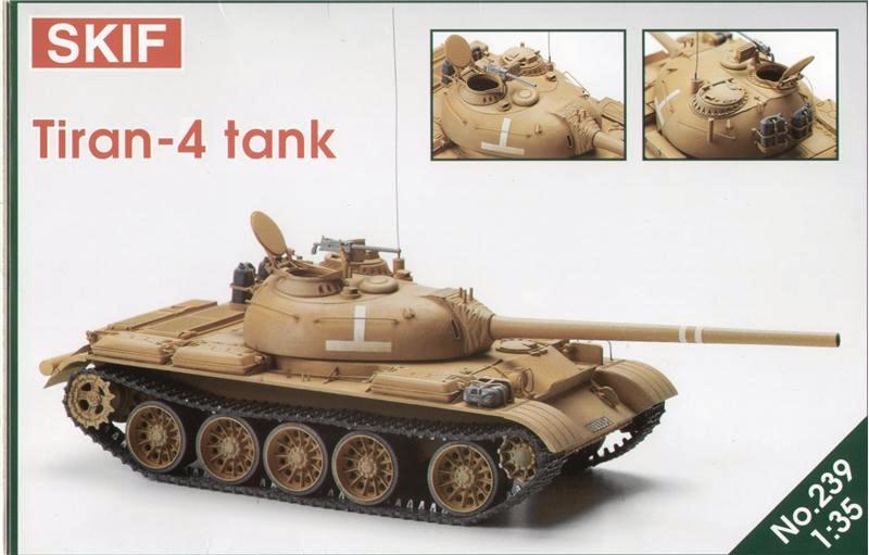 Сборная модель 239 Skif Израильский танк Тиран-4 (Ti-67, модификация советских танков Т-54 и Т-55)