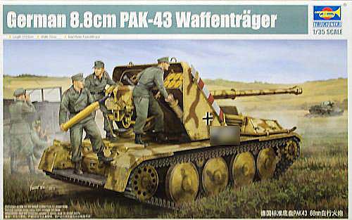 Сборная модель 05550 Trumpeter Нем САУ Waffentrager 8,8 cm PAK-43 