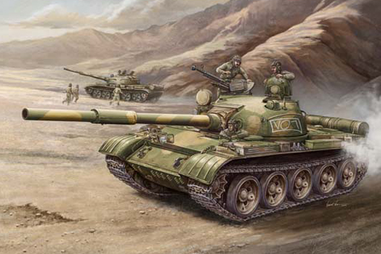 Сборная модель 00377 Trumpeter Советский танк Т-62 образца 1972 года