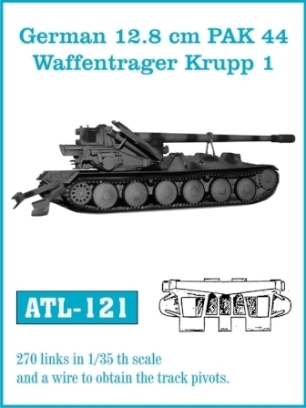 ATL-121 FRIULMODEL Металлические траки к 12.8cm PAK 44 / Waffentrager Krupp 1 Масштаб 1/35