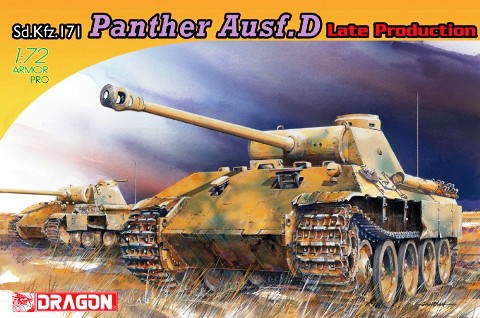 Сборная модель 7506 Dragon Немецкий танк Panther Ausf.D (поздняя версия) 