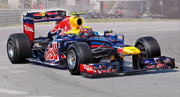 67075 Revell Подарочны набор Гоночный автомобиль формула 1 Red Bull Racing RB8 (Уэббер) Масштаб 1/24