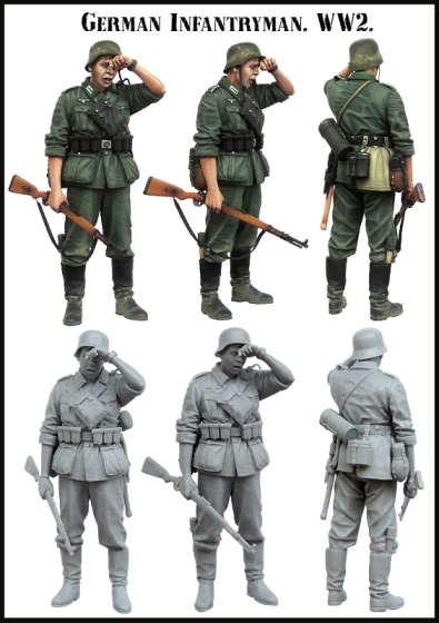 EM35142 Evolution Miniatures Германский солдат Масштаб 1/35