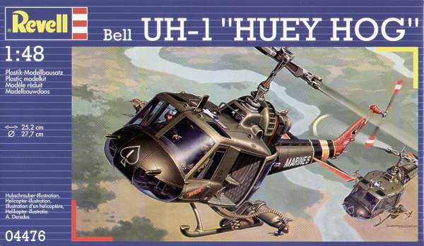 Сборная модель 04476 Revell Вертолет Bell UH-1 Huey Hog