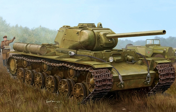 Сборная модель 01567 Trumpeter Советский танк КВ-1С/85 