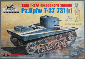 Сборная модель 3578 MSD-Maquette Танк Т-37 Ижорского завода 