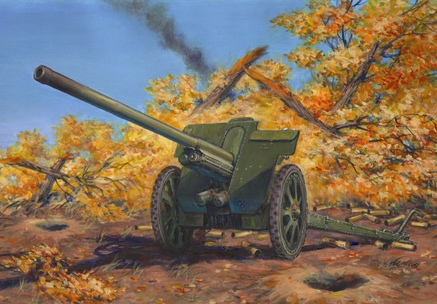Сборная модель 35702 ICM Советская дивизионная пушка Ф-22 (76,2мм) 