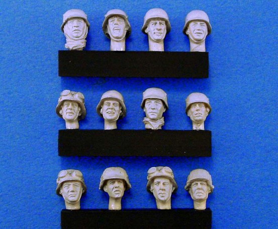LF0112 Legend Productions German Heads set #2 (WWII) Review 1/35