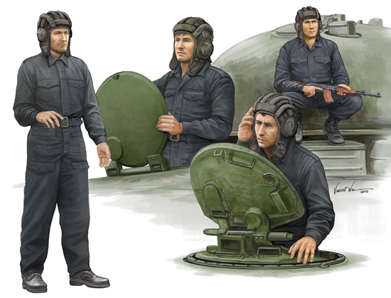00435 Trumpeter Советский танковый экипаж (4 фигуры) Масштаб 1/35