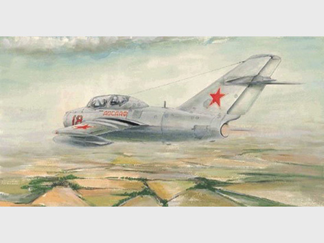 Сборная модель 02805 Trumpeter Советский самолет МиГ-15 УТИ 