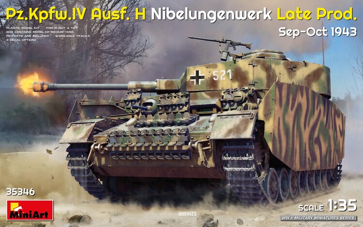 35346 MiniArt Pz.Kpfw.IV Ausf. H Nibelungenwerk Late Prod. Sep-Oct 1943 1/35
