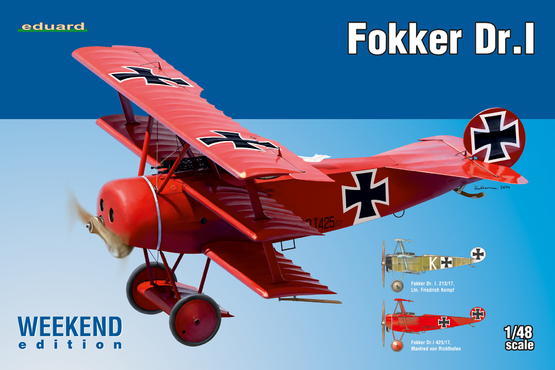8492 Eduard Самолет-биплан Fokker Dr. I Масштаб 1/48