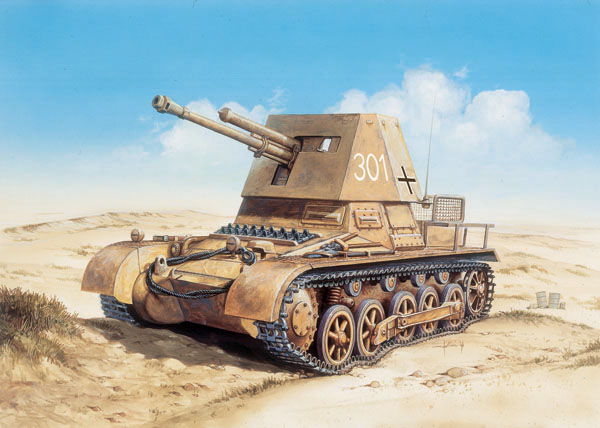 Сборная модель 7058 Italeri Panzerjager I 4.7 PAK 