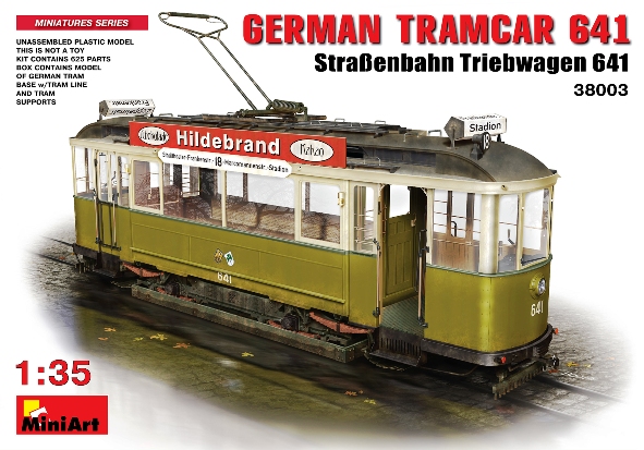 Сборная модель 38003 MiniArt Немецкий трамвай 641 