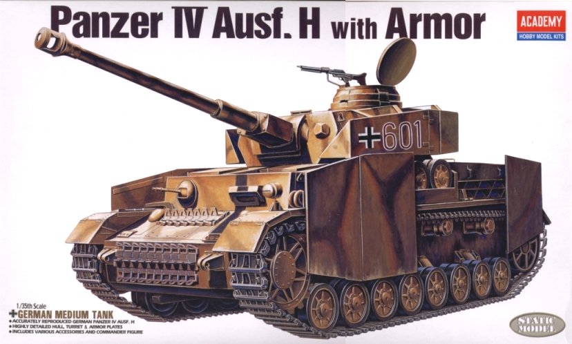 Сборная модель 13233 Academy Немецкий танк Panzer IV Ausf. H  