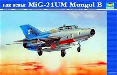 Сборная модель 02219 Trumpeter Самолет МиГ-21УМ 