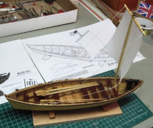 103 Wooden Кит Парусное вооруженное судно XVIII века "Бато" Масштаб 1/35