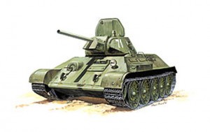 Сборная модель 3535 Звезда Танк Т-34/76, образца 1942г  