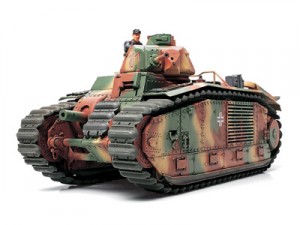 Сборная модель 35287 Tamiya Танк B1 bis (немецкая армия) с фигурой танкиста  