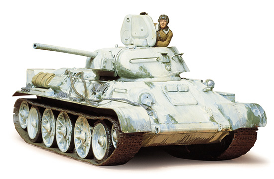 Сборная модель 35049 Tamiya Советский танк T34/76 (Модификация 1942 года) Фигура танкиста  