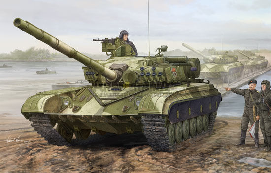 Сборная модель 01579 Trumpeter Советский танк Т-64А (модификация 1981года)