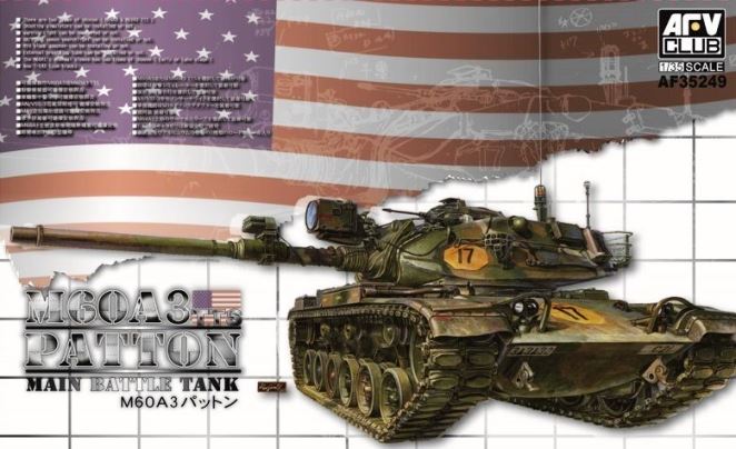 Сборная модель 35249 AFV-Club Американский танк M60A3 Patton 