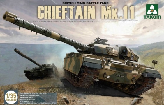 Сборная модель  2026 Takom Британский танк Chieftain Mk.11  