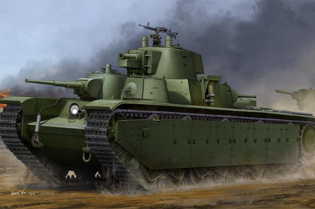 Сборная модель 83844 Hobby Boss Советский танк Т-35 (поздняя версия) 