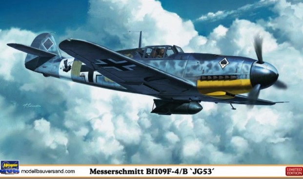  Сборная модель 09945 Hasegawa Bf109F-4 "JG53"