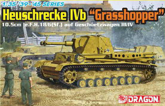 Сборная модель 6439 Dragon Немецкий танк HEUSCHRECKE IVb "GRASSHOPPER" 10.5cm le.F.H.18/6 