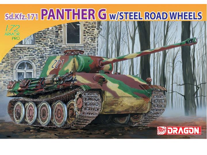 Сборная модель 7339 Dragon Германский танк Panther Ausf. G (со стальными катками)