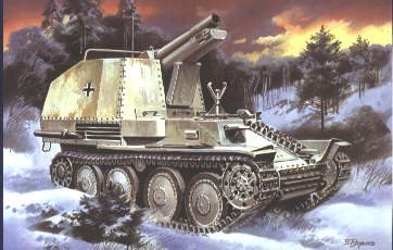 Сборная модель 346 UM Немецкая САУ Sd Kfz 138/1M Bison  