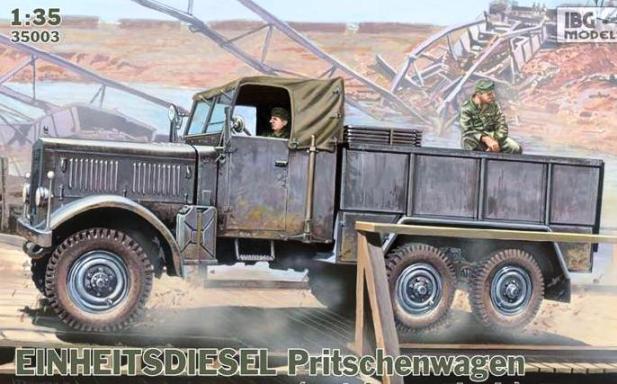 Сборная модель 35003 IBG Models EINHEITS DIESEL Pritschenwagen (metal cargo body) 