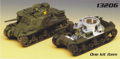 Сборная модель 13206 Academy Американский танк M3 Lee ( с интерьером)  