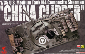 Сборная модель  35-034 Asuka Model Танк M4 Composite Sherman `China Clipper` 