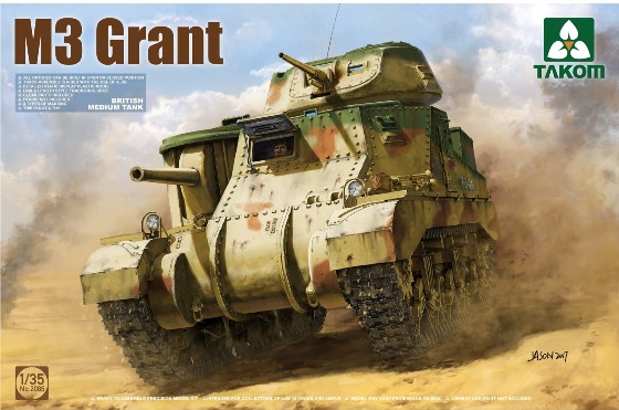 Сборная модель 2086 Takom British Medium Tank M3 GRANT 