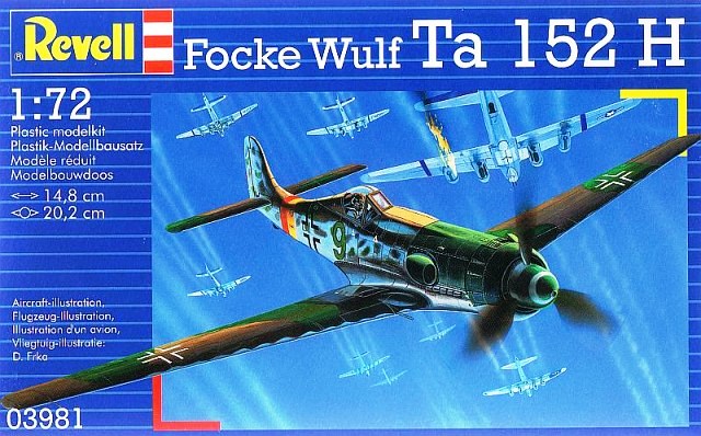 Сборная модель 03981 Revell Самолет Focke Wulf Ta 152 H 