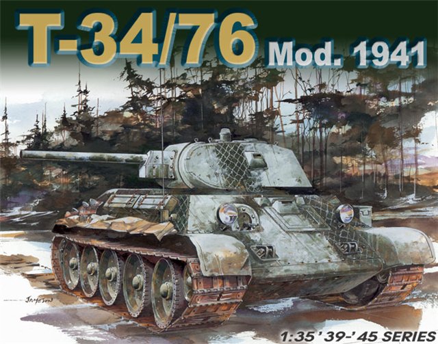 Сборная модель 6205 Dragon Танк Т-34/76 (модификация 1941года) 