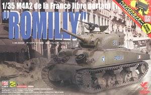 Сборная модель 35-037s Asuka Model Танк Sherman M4A2 with Cast Cheek Free French Forces `Romilly` 