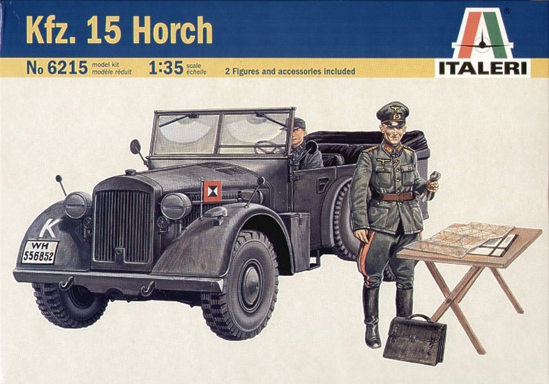 Сборная модель 6215 Italeri Автомобиль Kfz.15 Horch (2 фигуры в комплекте) 