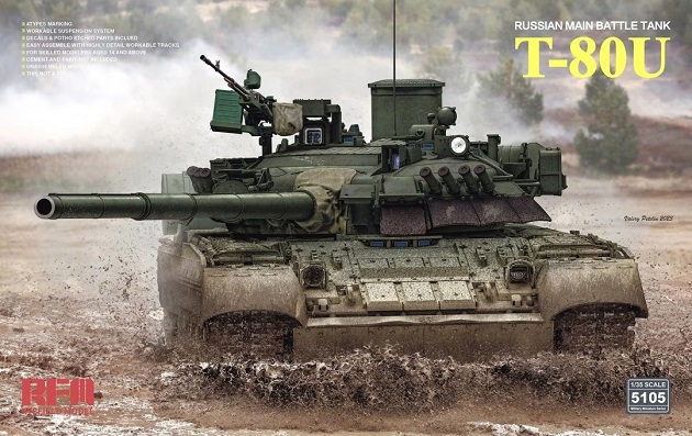 5105 RFM Танк Т-80У 1/35