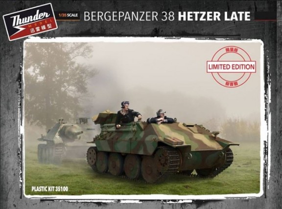 Сборная модель 35100 Thunder Model Bergepanzer 38 Hetzer Late  