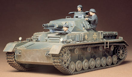Сборная модель 35096 Tamiya Немецкий танк Pzkpw IV Ausf.D 1939г. (3 фигуры танкистов) 