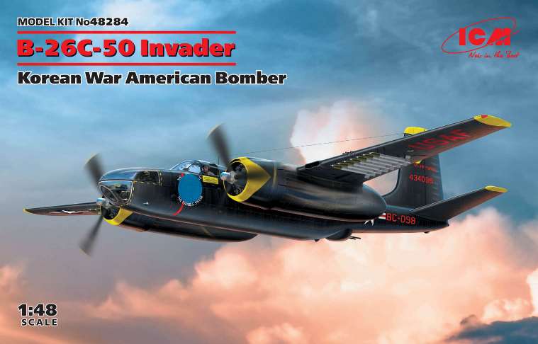 48284 ICM Бомбардировщик B-26С-50 Invader 1/48