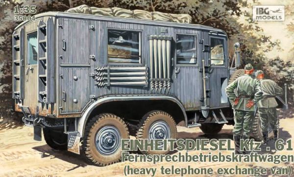 Сборная модель 35004 IBG Models EINHEITS DIESEL Kfz.61 Fernsprechbetriebskraftwagen 