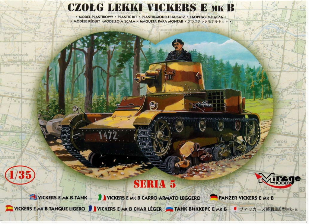 Сборная модель 35304 Mirage Hobby Танк Gzolg Lekki Vickers E mkB
