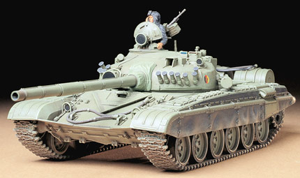 Сборная модель 35160 Tamiya Советский танк Т-72М1 с металлическими решетками радиатора и 1 фигурой  