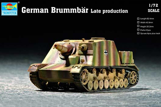 Сборная модель  07212 Trumpeter Немецкая САУ Brummbar Late production 