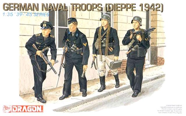 6087 Dragon Garman Naval Troops (Dieppe 1942) 1/35
