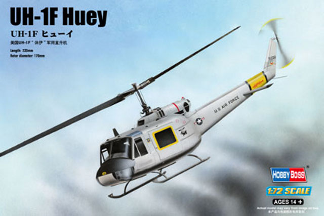 87230 Hobby Boss Вертолет UH-1F Huey Масштаб 1/72